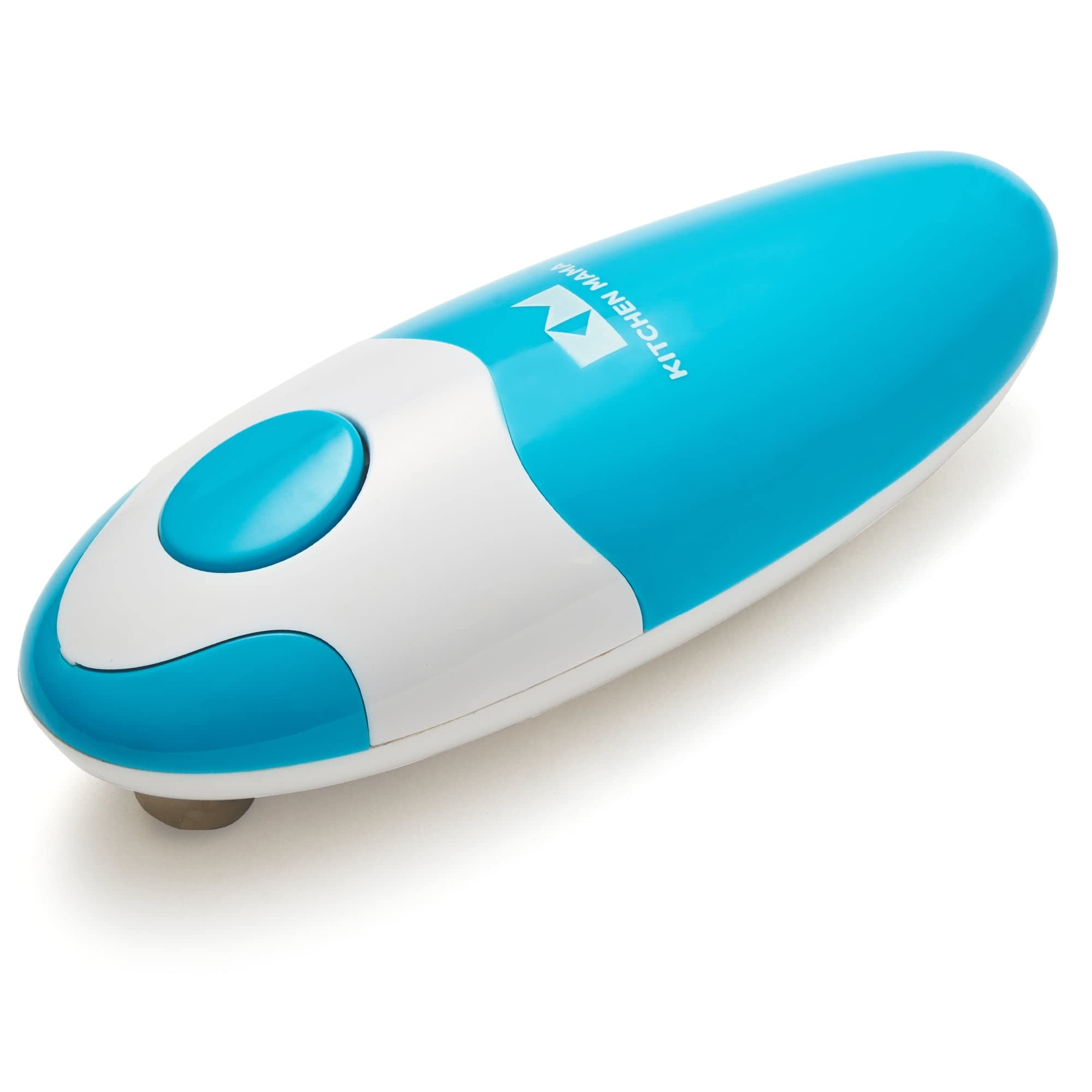 Kitchen Mama Electric Can Opener Car - Open Your Cans Easily With The Touch Of A Button - Automatic, Hands-Free, Smooth Edge, Food Safe, Battery Operated (Sky Blue)