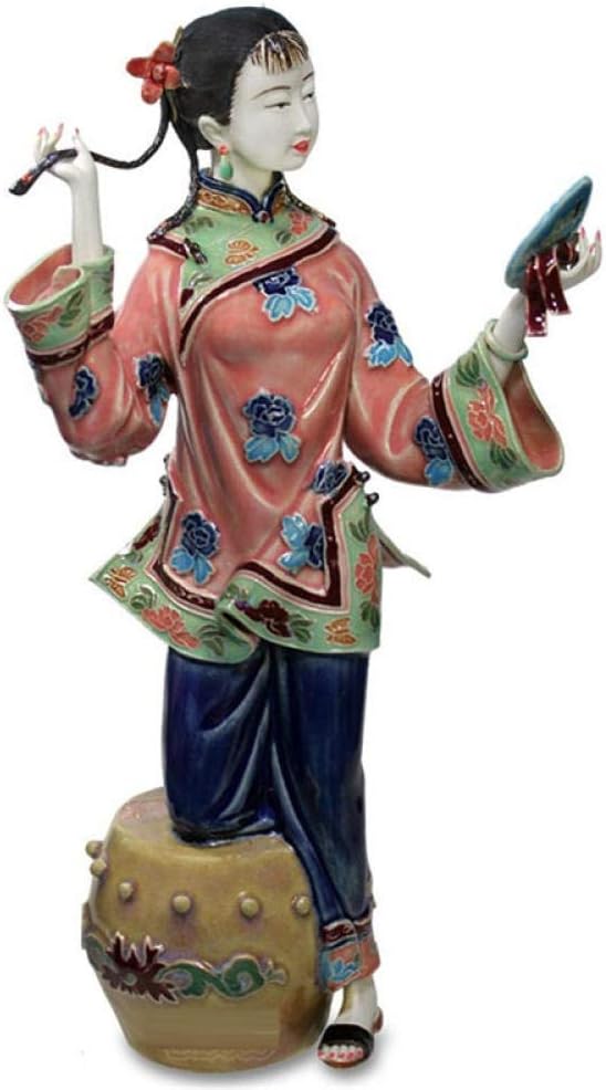 LOSAYM Ornaments Statues Sculptures Sculptures Statues Ornaments Figurine Collectible Figurines Antique Porcelain Beautiful Women Art Sculptures Handcraft Ceramic Dolls Figurines Female Statue Home