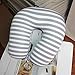 FashionLife Microbeads U Shaped Neck Pillow Stripe Travel Pillows Foam-Grey