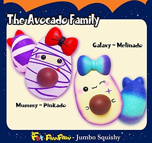 FatPawPaw Super JUMBO Avocado SCENTED Slow Rising Squishy (1 PC Mummy Version)
