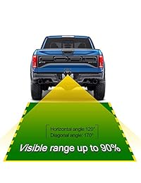 Kit de sistema de cámara de seguridad inalámbrica, monitor de color de 4,3 pulgadas y 170 ángeles, impermeable, HD universal, retrovisor trasero para Ford Jeep, camión, furgoneta, SUV, camioneta, remolque, RV, etc.