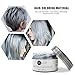 VOLLUCK Silver Gray Hair Coloring Wax Temporary Hair Clay Pomades 4.23 oz,Natural Hair Dye Material Disposable Hair Styling Clay Ash for Cosplay, Halloween, Party