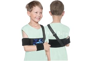 Mybow Kids Shoulder Immobilizer Sling | Child Arm Sling with Waist Strap for Broken Collarbone Clavicle & Shoulder Injury Arm Holder, Rotator Cuff Surgery Sling for Toddler Support Brace