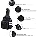 HUKOER Sling Shoulder Bag Oxford Fabric Crossbody Bag Shoulder Backpack Men's Multipurpose Daypack for Camping, Hiking,Trekking, Rover,Cycling, Hiking,Travel (Black)