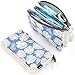 EASTHILL Big Capacity Pencil Pen Case Office College School Large Storage High Capacity 3 Layers Pencil Bag Zipper Stationery Pouch Multifunctional Organizer (Blue)