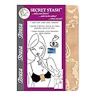 Braza Secret Stash Lace Bra Travel Pocket Pouch,Beige,one size