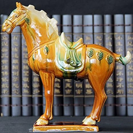 Amazon 馬 風水 金運 開運 お守り 陶器 天馬 風水置物 縁起 オブジェ 馬 置物 馬 飾り 置物 オブジェ オンライン通販