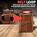 Guzilan Leather Vertical Phone Waist Bag,Cell Phone Pouch Holster Case Wallet Pouch Men Carrying Men Purse for iPhone 11 Pro Max 11 Pro 11 Xs Max XS 8 7 Plus Galaxy Note 9 8 5 S9/S8 Plus