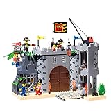 Castle Series Pirates Robbery Barracks Building Blocks Set Model 366+pcs Educational DIY Construction Bricks Toys For Children