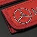 Car Interior Seat Belt Covers for Adults Red Shoulder Pads Seatbelt Cover pad with Embroidered Grey Emblem Accessories Compatible for Mercedes-Benz Great idea for a Gift to The Driver! 2 pcs