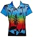 ALVISH Womens Hawaiian Shirt Aloha Beach Top Blouse Casual Funny Summer Shirts