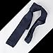 DAO3E01A Midnight Blue Solid Series For Meeting Skinny Knit Neck Tie Woven Microfiber Leadership For Marriage By Dan Smith