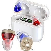 Hearing Aids, Rechargeable Digital Hearing Devices with 8-channel Sound Processing for Superior Sound Quality, Super-Mini Inv