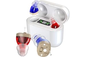 Hearing Aids, Rechargeable Digital Hearing Devices with 8-channel Sound Processing for Superior Sound Quality, Super-Mini Inv