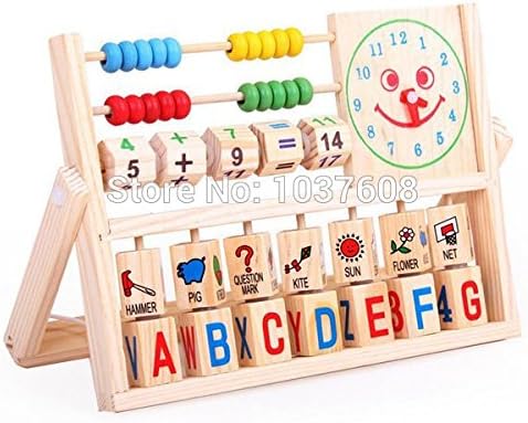 Digital Baby Wooden Toy Mathmatics Counting Numbers Children Toy to Learn Figures, Letters and Simple Words