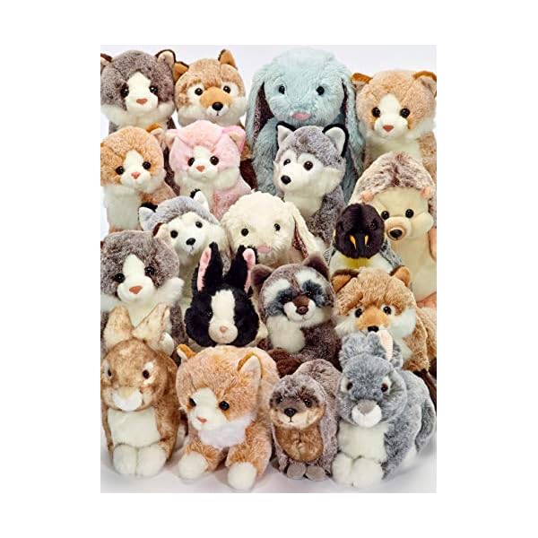 Deine Tiere mit Herz Bauer Spielwaren Katze: Liegendes Kuscheltier aus softem Plüsch, ideal zum Liebhaben und Verschenken, 0-99 Jahre , 18 cm, beige (12502) – Bild 6