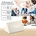 OCT17 Wooden Wood Clock, New Version LED Alarm Digital Desk Clock Adjustable Brightness, Alarm Time, Displays Time Date Temperature - White