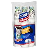 Dixie Perfectouch Insulated Paper Hot Cup, Coffee Haze Design, 140 Count