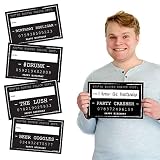 Big Dot of Happiness Birthday Party Mug Shots - Photo Booth Props Party Mugshot Signs- 20 Count