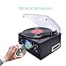 DIGITNOW Bluetooth Record Player Turntable with Stereo Speaker, LP Vinyl to MP3 Converter with CD, Cassette, Radio, Aux in and USB / SD Encoding, Remote Control, Audio Music Player Built in Amplifierthumb 2