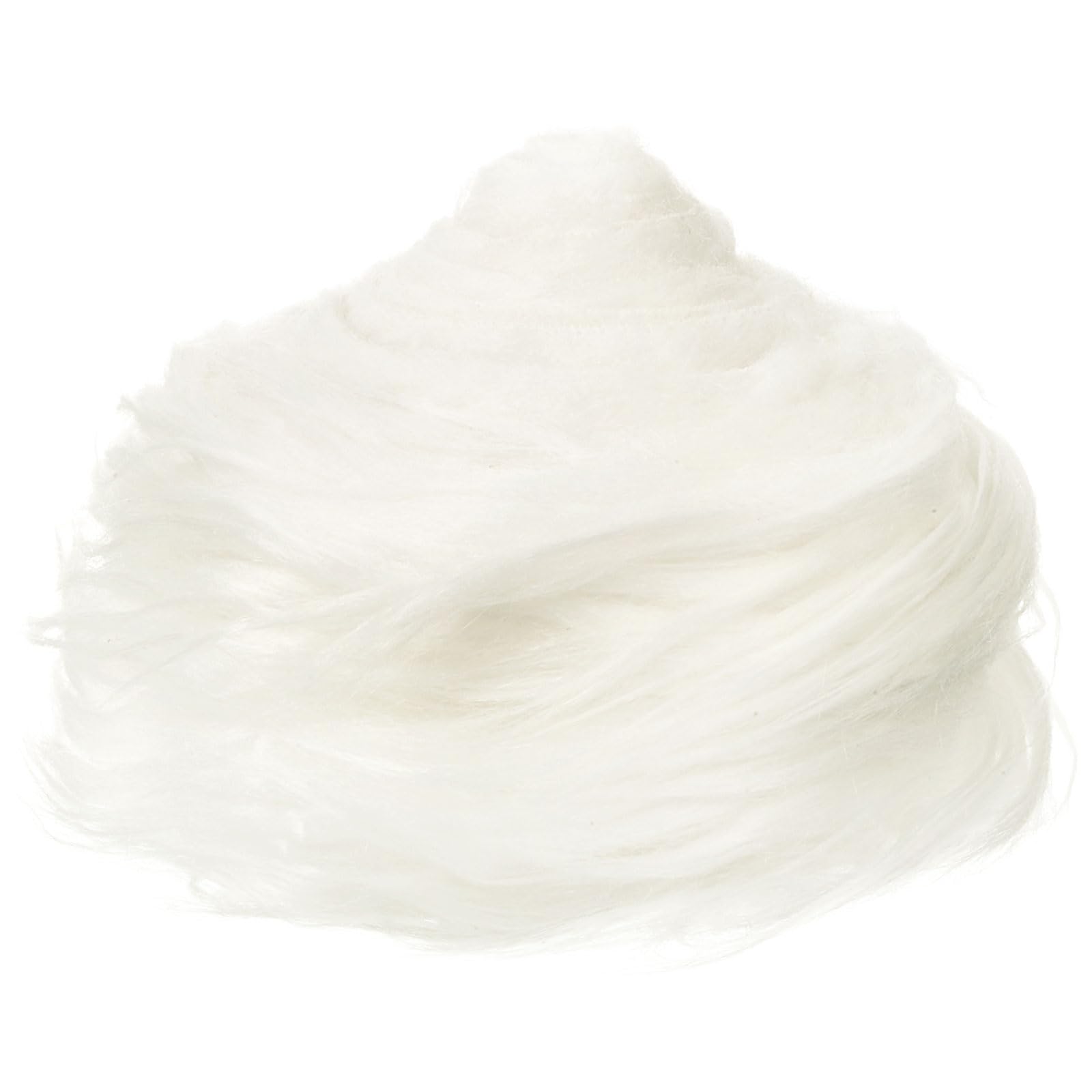 PATIKIL 4.9ft x 2 in Faux Fur Fabric Roll, Plush Precut Strips for DIY Craft Christmas Decoration Cosplay Costume, White