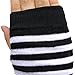 GUAngqi Woman Knit Wrist Gloves Mitten Long Sleeve Striped Arm Gloves