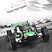 CR 2.4 GHz 1:20 Remote Control Racing Buggy Car Crazy Speed RC Off Road Truck with 4 Wheel Shock Absorbers Powerful Battery Aggressive Drifting/Stunts Car RTR (Green)