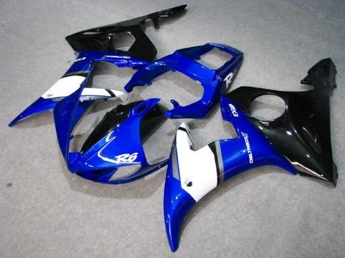 Blue Black White Fairing Bodywork Cowl Kit for 2003-2004 Yamaha Yzf R6 R600 YZF-R6 2004