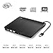 External CD Drive, Cocopa USB 3.0 Portable CD DVD +/-RW Drive Slim DVD/CD Rom Rewriter Burner Writer, High Speed Data Transfer for Macbook Pro Laptop/Desktops Win 7/8.1/10 and Linux OS