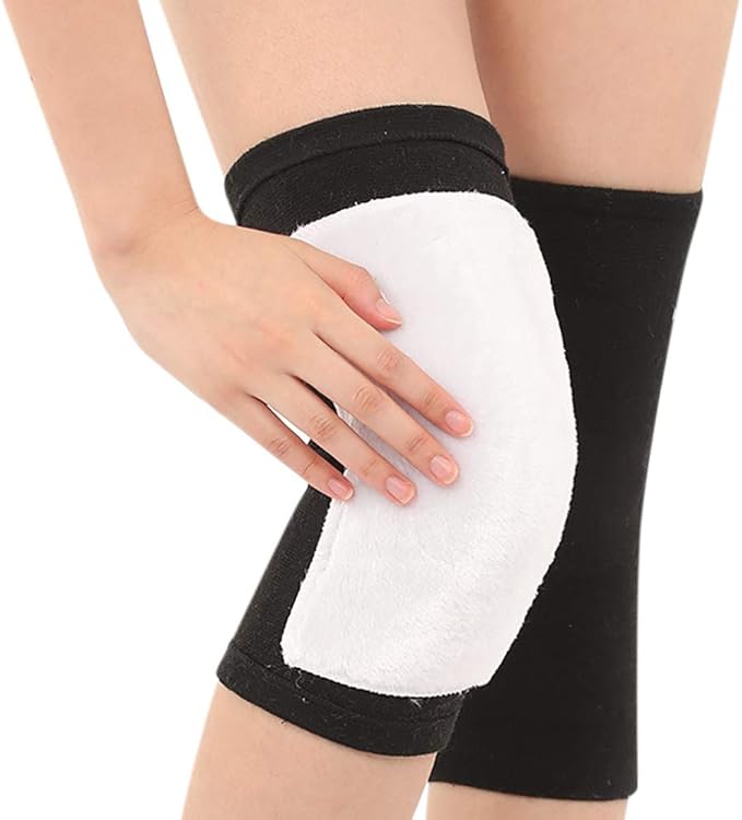 Qchomee Self Heating Knee Brace Support Fleece Knee Warmer