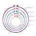 PIXNOR Embroidery Hoops Cross Stitch Hoops Embroidery Quilting Embroidery Circle Set - 5 inch to 10.71 inch