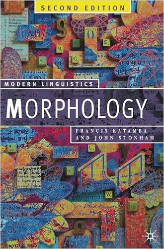 Morphology Second Edition Palgrave Modern Linguistics By Francis Katamba 2006 03 17 Amazon Com Books