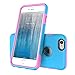 TOTU Case Candy Series Dual Layer Soft-Interior Shock-Absorbing TPU Cases Anti-Scratch for iPhone 6/6S 2015 – Blue/Pink