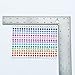 300pcs/sheet bling 5mm multicolor Rhinestone Gem self adhesive sticker for Art projects Scrapbooks Stick-on jewels