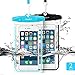 Universal Waterproof Case FITFORT 2 Pack Universal Dry Bag/Pouch Clear Sensitive PVC Touch Screen Compatible Phone X 8 7 6 Plus Galaxy S8 S7 Edge S6 S5 Note4 LG G5 up to 5.5 Inches(Black+Blue)