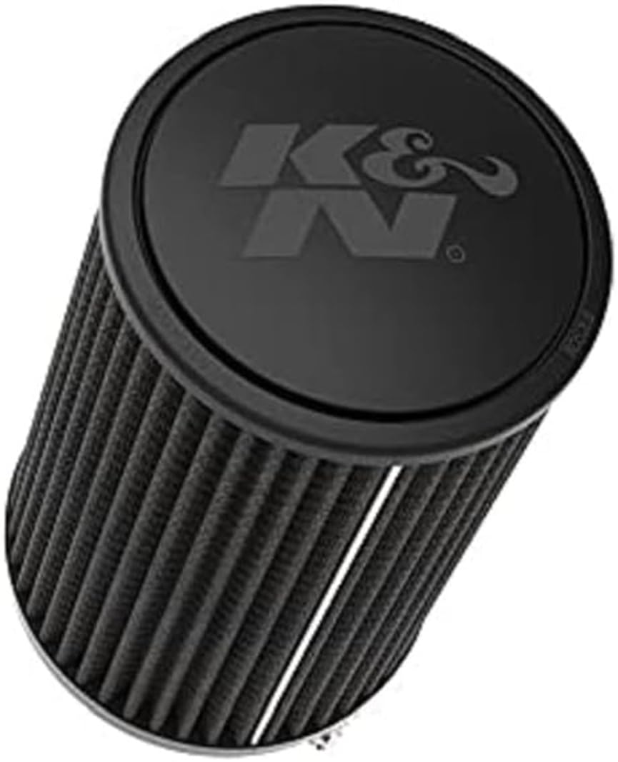 K&N Black Universal Dryflow Conical Air Filter 102mm flange, 152mm base, 133mm top, 229mm height (RU-3112HBK)