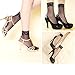 4 Pairs Women's Lace Fishnet Sheer Ankle Dress Socks - Stylish Black
