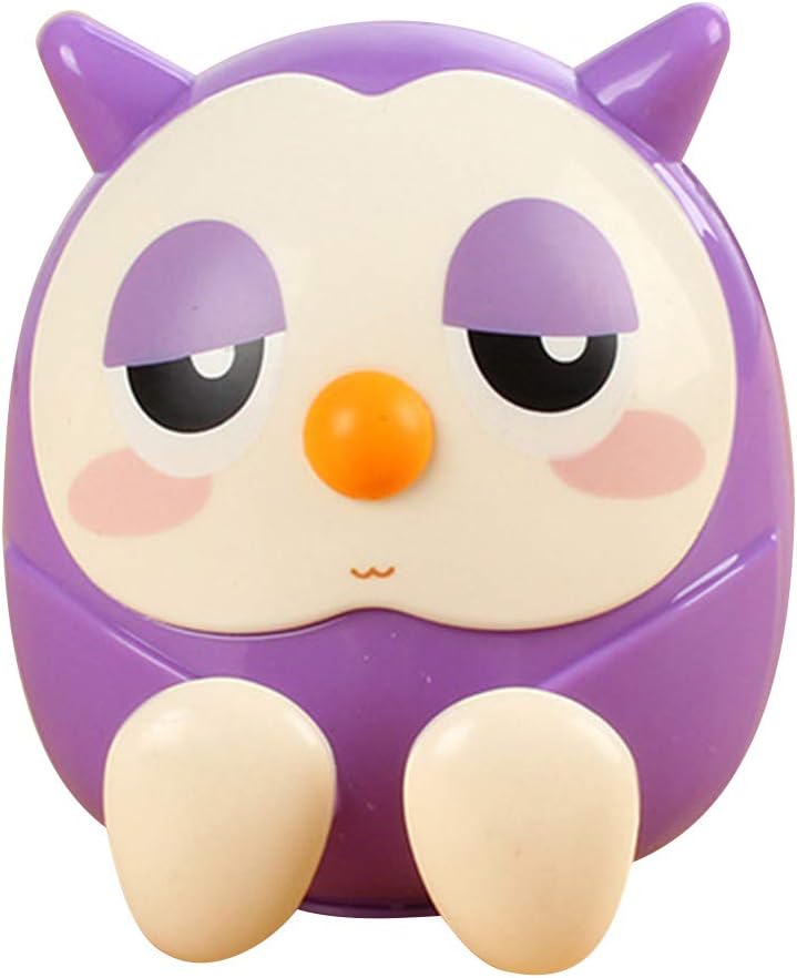 Cute Cell Phone Holder Stand,Owl Piggy Bank Bank Money Coin Saving Box, Smartphone Desk Holder Birthday Gift Decor - Purple