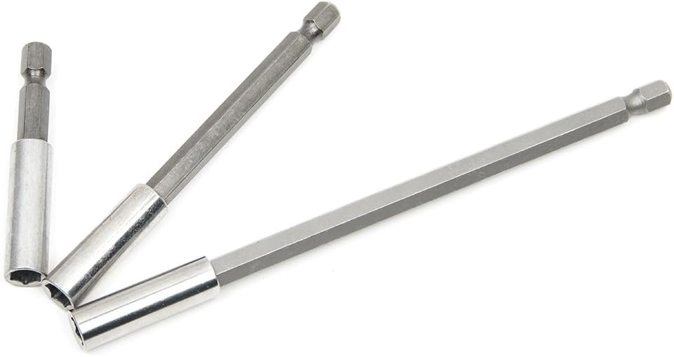 MALAYAS 3 Pcs Magnetic Drill Bit Holder Extension 3 Piece Set for Screws Nuts, and Any Drill And Handheld Driver, Includes 2" - Image 3