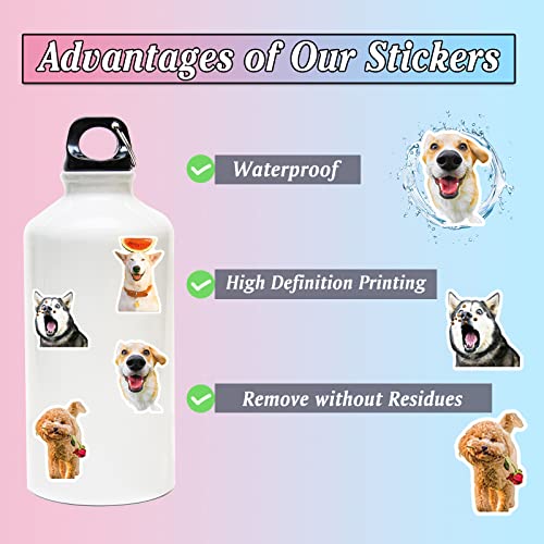 100PCS Cute Dog Stickers For Kids, Waterproof Vinyl Water Bottle