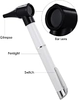 Bysameyee Portable Otoscope for Doctors Nurses Students with 4 Tips view 5