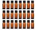 10 ml Amber Glass Essential Oil Bottles with Euro Dropper & Tamper Evident Caps Set of 24