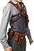 Adult Holster Belt Deluxe Brown PU Shoulder Strap Cosplay Costume Accessory