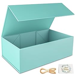 RYDDOY Turquoise Gift Box, 12x6x4'' Gift boxes for