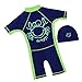 Jojobaby Kids Boys Wear Surfing Suits Sun Protection Beach Swimsuit Swimwear (120(Age:6-7Y)) Blue