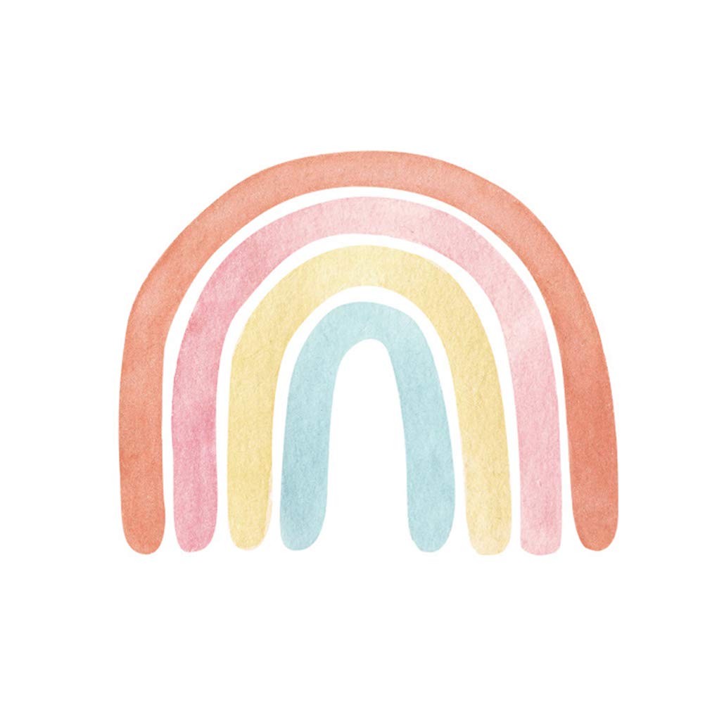 Osuner Rainbow Wall Sticker Stickers Easy Peel and Stick Wall Nursery Bedroom Wall Decor