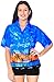 La Leela Ladies Hawaiian Shirt Tank Blouses Beach Top Casual Aloha Holiday Boyfriend