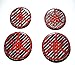 Yamaha Stickers for helmet tank RED & Carbon Fiber Decals 4 pcs