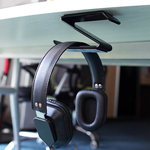MOCREO Headphone Hanger, Acrylic UnderDesk Headphone Hanger Headphone