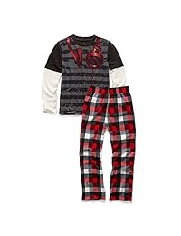 Hanes 6019D - Juego de ropa de dormir para niños (2 piezas)